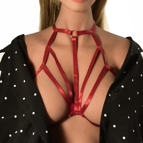 New Women Sexy Harness Cupless Hollow Out Erotic Lingerie Hot Sale Sexy Transparent Women Underwear