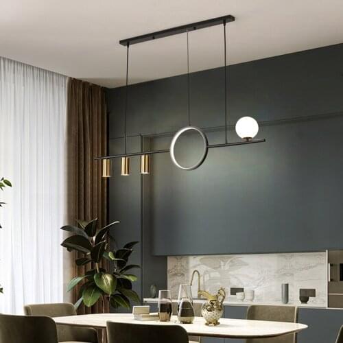 Nordic Style Dimmable New Modern LED Pendant Lights For Bedroom Living Dining Room Kitchen Iron Aluminum Lamps Indoor Lighting