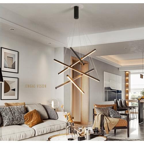 New Led Pendant Light Modern Home Black Frame Pendant Lamp For Dining Room Kitchen Living Room Bedroom Hanging Lamp Led Lustre