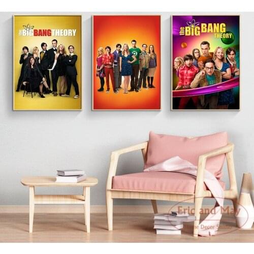 The Big Bang Theory Posters And Prints Canvas Painting Art Wall Pictures Hot Retro Style Wall Decorations Living Room Cuadros