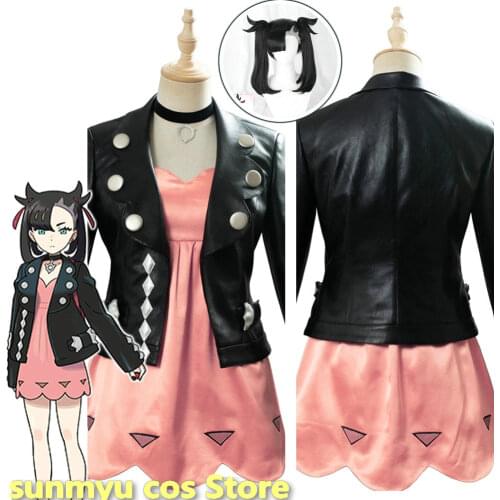 Pokemon Sword Shield Marnie Cosplay Costume Custom Size Halloween