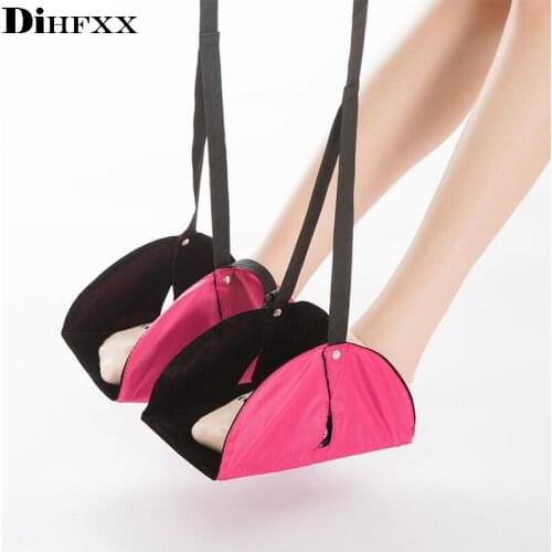 Portable Travel Aviation Seat Foot Pad Train practical Adjustable Stand Foot Rest Feet Hammock Travel Accessories DX-12