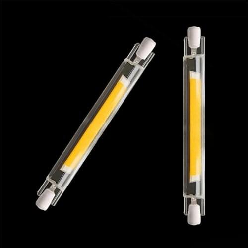 Dimmable LED R7S Glass Tube COB Bulb 78MM 15W 118MM 40W R7S Corn Lamp J78 J118 Replace Halogen Light 50W 90W 220V 230V Lampada