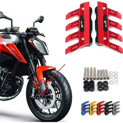 With Logo For KTM 790DUKE 790 DUKE Motorcycle CNC Accessories Mudguard Side Protection Block Front Fender Anti-Fall Slider