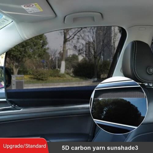 Magnetic Side Window Sunshade Front Rear Window Sun Shade Curtain Perspective Mesh for Baby Sun Protection Cover Car Accessories