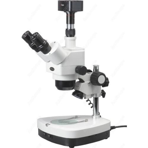 Stereo Microscope Dual Halogen--AmScope Supplies 10x-60x Stereo Zoom Microscope Dual Halogen + 5MP Digital Camera