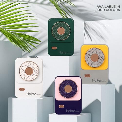 Portable Desktop Silent Electric Fan USB Rechargeable Hanging Neck Hands Free Fan Home Summer Outdoor Travel Air Cooling Fans