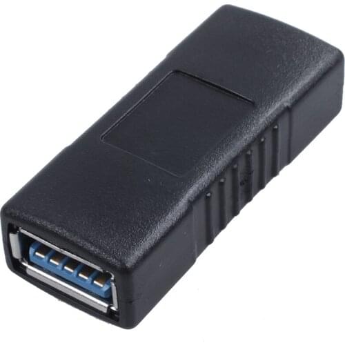 WSFS Hot USB 3.0 Adapter A-Type Female to Female Coupling Connector Black