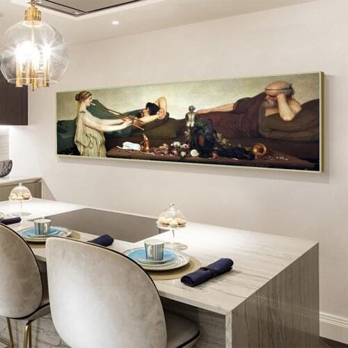 Citon Lawrence Alma-Tadema《Pompeian Scene（The Siesta）》Canvas Oil Painting Artwork Picture Modern Wall Decor Home Decoration