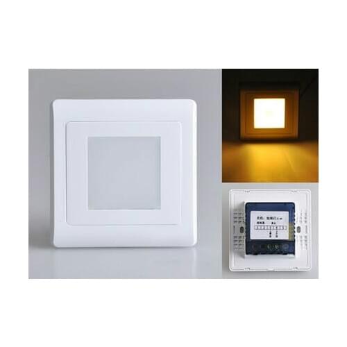 1PCS USB outlet opening switch control LED night light to footlights footlights panel white Panel Wall Socket