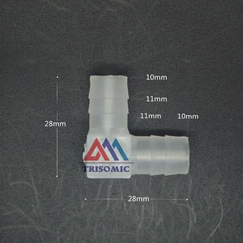 10mm Elbow equant Connector Equal Tube Joiner Material PP Plastic Fitting Fish Tank Airline Aquarium