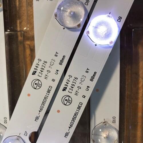 12PCS/Lot NEW100% GJ-2K15-D2P5-480-D611-V3, TPT480LS -HN08.S, GJ-2K15-D2P5-480-D611-V3, TPV, Led Bar, 2PCS=11LED 92CM