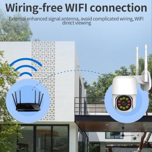 38/10 LED 1080P PTZ Wifi Outdoor Wireless Camera H.264 HTTP ONVIF 2MP IR IP66 Waterproof Home Security Speed Dome Surveillance