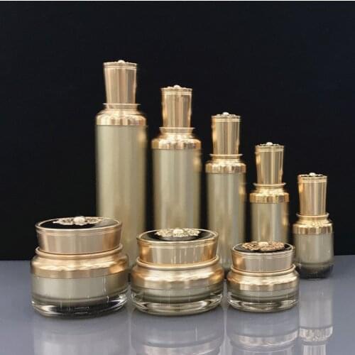 5pcs 15g 30g 50g Acrylic Cream Jar 15/30/50/100/120ml Empty Cosmetic Packing Container Lotion Pump Bottle