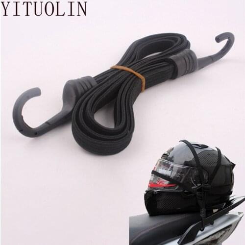 60cm Universal Motorcycle Helmet Gears Fixed Elastic Buckle Rope Motorbike Luggage Strap High-Strength Retractable Protective
