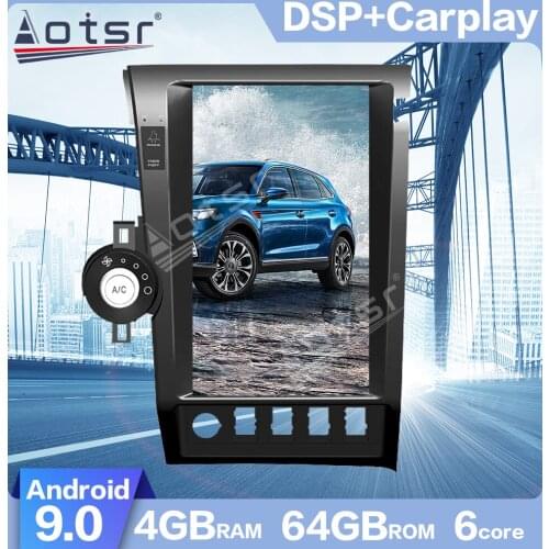 AOTSR 13.6 inch PX6 Android 9.0 Tesla style HD screen Car GPS Navigation For Toyota Tundra Sequoia 2007-2013 Carplay Fast boot