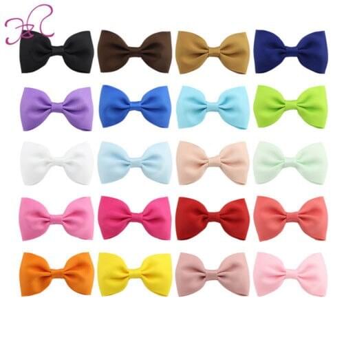 20Pcs Hair Bows Band Boutique Alligator Clip Grosgrain For Girl Baby Kid Accessories Headwear Cute Casual Princess Hot Wholesale
