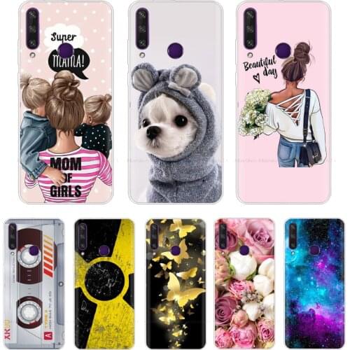 Y6p Case For Huawei Y6p TPU Silicon Clear Fitted Bumper Soft Case for Huawei Y6p 6.3 inch Transparent Back Cover Coque Fundas