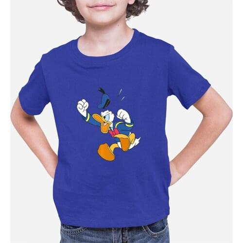 Disney Four Seasons Children T-Shirts Harajuku Style Donald Duck Printing Top Clothes Dropship Summer New Comfort T Shirts Kids
