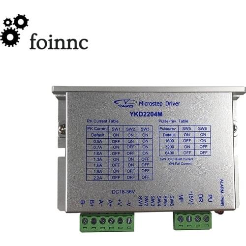 YAKO 2Phase Stepper Motor Driver YKD2204M DC18-36V 100KHz use For CNC Router Engraving Machine