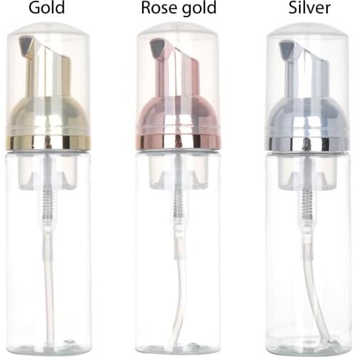 1PC 50ml Plastic Foam Pump Bottle Empty Hand Sanitizer Shampoo Shower Gel Pump Bottle Liquid Cleaner Container Dispenser