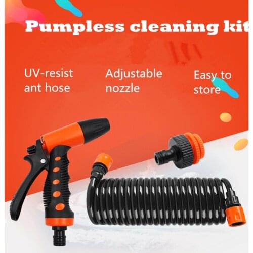 Hosecoil Washdown System Faucet Cleaning kit water gun without Pump Kit for Marine RV Boat Spraying
