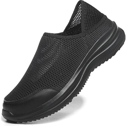 Summer Men Sneakers 2021 Mesh Breathable Lightweight Sandals Men Summer Outdoor Walking Shoes Mens Running Sports Shoes