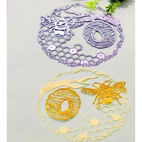 Bees and beehives Metal Cutting Dies for DIY Scrapbooking Album Paper Cards Decorative Crafts Embossing Die Cuts