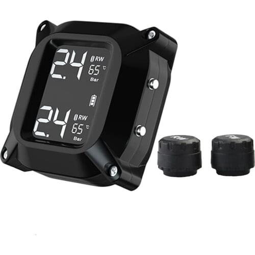 High-Quality Motorcycle Tire Pressure Monitor Wireless High-precision Electric Motorcycle TPMS Detector For Motorbike Universal
