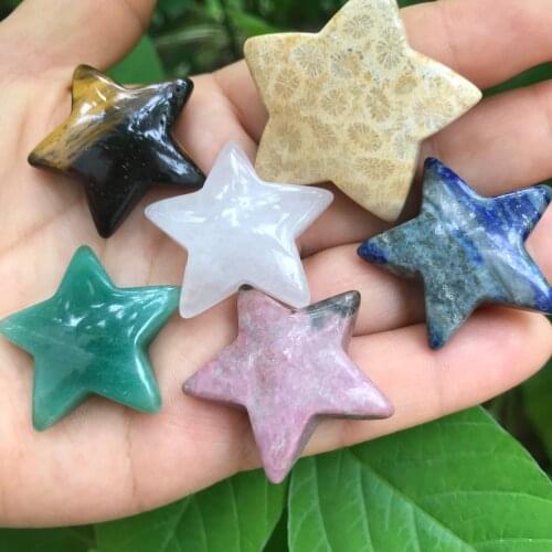 Natural Crystal Gemstone Star Meditation Healing Chakra Polished Gifts Natural Quartz Crystals 1pc