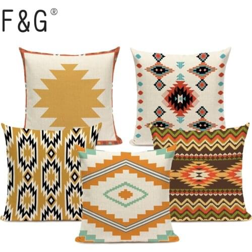 Supplier Village Floral Textil Plaid Stripes Throw Pillows 45Cmx45Cm Square Sofa And Chair 1 Side Printing Pillow Cover Cushion