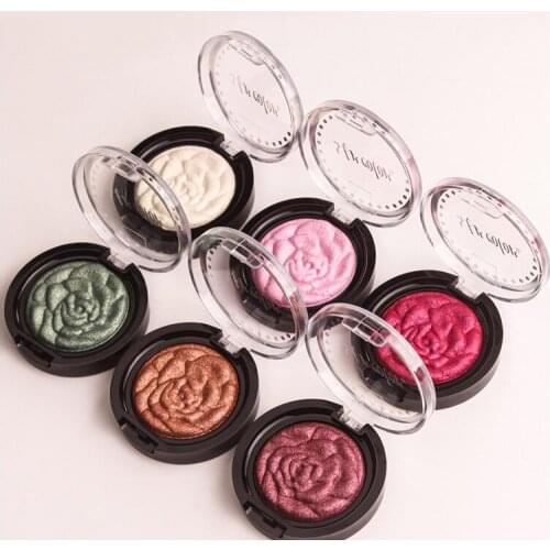 12colors Single Eyeshadow single Pearlescent Matte Eyeshadow Palette Beauty Embossed Rose Eye shadow