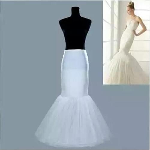 Wholesale Mermaid Crinoline Petticoats Plus Size Sexy Bridal Hoop Skirt High Quality Ruffle Wedding Accessories
