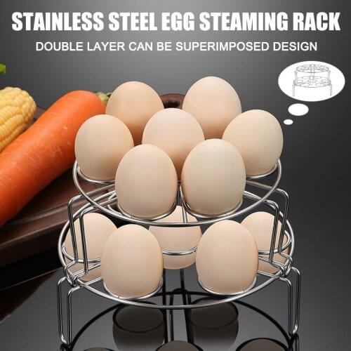 Large Capacity Egg Storage Organizer Display Holder Basket Egg Dispenser Rack For Kitchen XH8Z