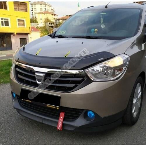 For Dacia Lodgy 2012-2021 Front Bug Shield Hood Deflector Guard Bonnet Protector Car Auto Accessory Car-Styling Accessories