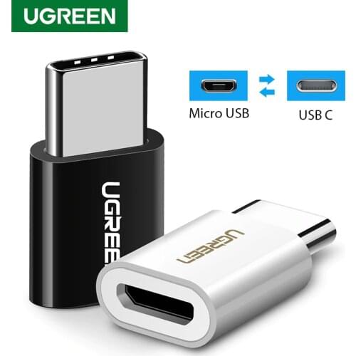 Ugreen USB Type C OTG Adapter Micro USB to Type-C Adapter Charging Cable Converter for Xiaomi mi 9 Huawei P30 USB C OTG Adapter