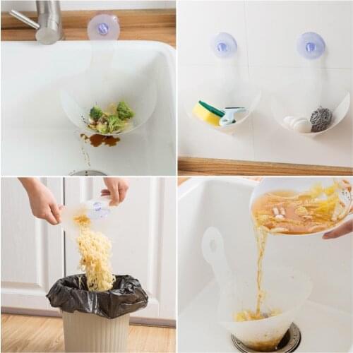 1pc Foldable Kitchen Sink Strainer Self-Standing Sink Filter Food Vegetable Sink Stopper Drain Filter Kitchen Anti-Blocking Tool