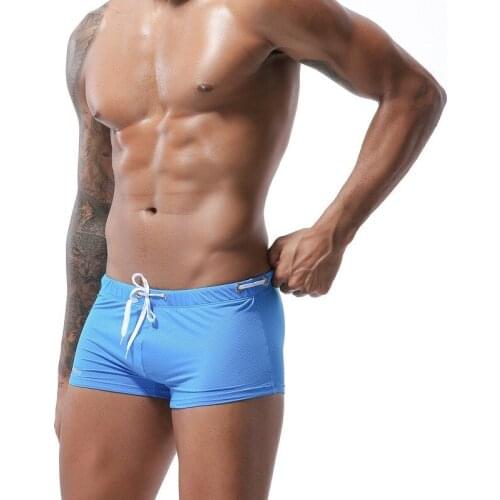 Sexy Men Swimwear Panties Classic Cut Swimsuits Swimming Boxers Underwear Men Swim Boxers Swimming Trunks Beach Surf Boardshorts