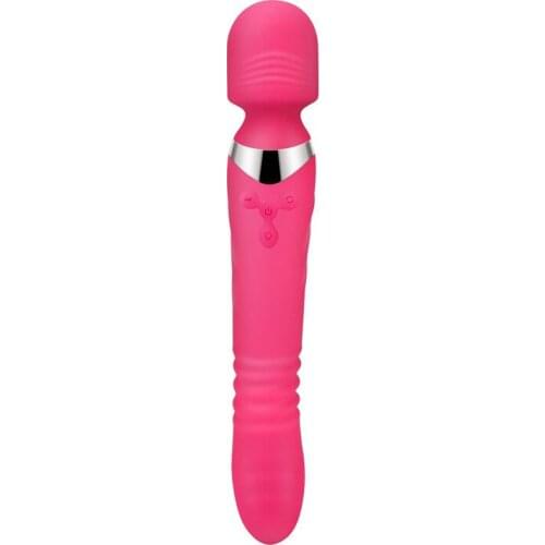 USB Rechargeable Dual Motor Dildo Vibrator Magic Wand Massager Clit Stimulation AV Vibrator For Women Sex Toys 001