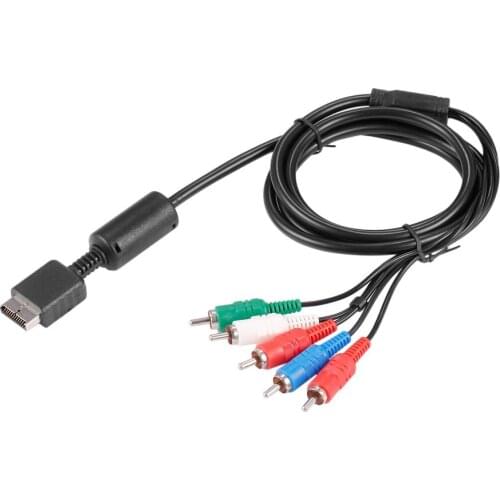 1pcs Drop Shipping AV Audio Video HDTV Cable Component Cord for Sony for PS2 for PS3