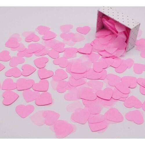 10g Tissue Paper Hearts Confetti Multicolor First Birthday Party Christmas Confetti Wedding Decoration Balloon Filling Confetti