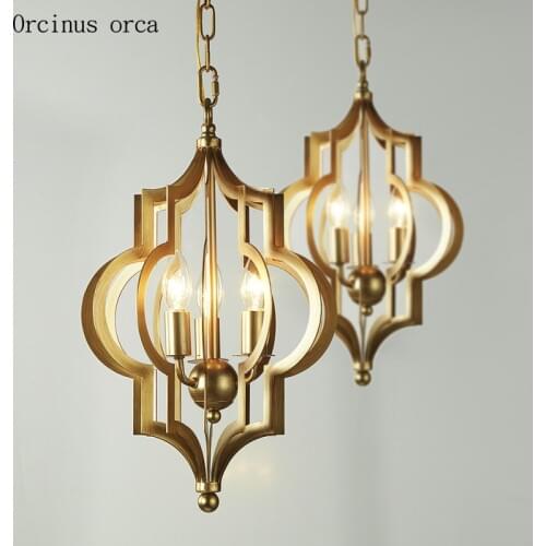 American Pastoral candles crystal chandeliers living room dining room French creative romantic crystal pendant lamp
