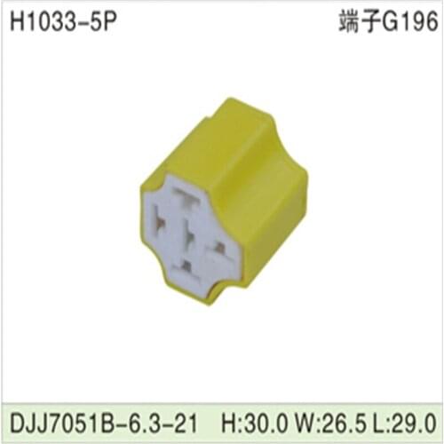 Free shipping 500pcs DJJ7051B-6.3-21 5Pin 6.3mm AMP Car Electrical Wire Connectors for VW,BMW,Audi,Toyota,NISSAN AND other