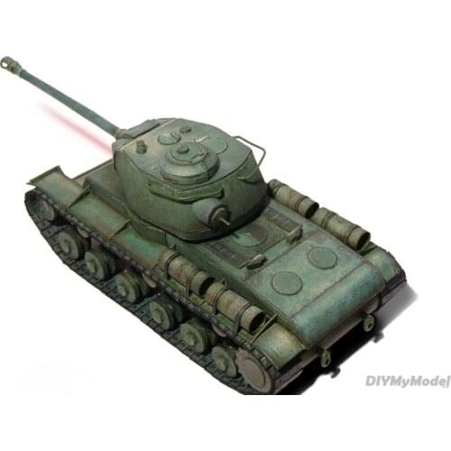 DIYMyModeI No028 KV-122 tank DIY Handcraft Paper Model KIT Handmade Toy Puzzles Gift Movie props