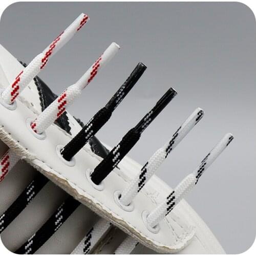 5.5MM Classic Hiking Shoe Ropes Red White Black Simplicity Combination Cheaper Shoelaces Durable Making Cordones