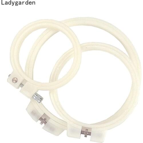 7/9/12/15cm Plastic Frame Embroidery Hoop Ring Circle Round Loop for Cross Stitch Hand Needlecraft DIY Embroidered Hoop Circles
