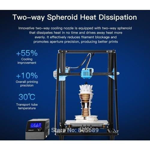 Best printer under cr-10 v2 auto-leveling available large fdm printer fdm 3d printer with printing speed 100mm/s free shipping