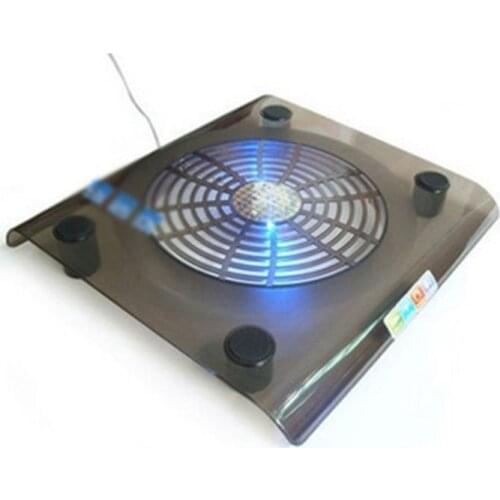 2020 New Laptop Cooler USB Cooling Big Fan LED Light Cooler Pad Stand for 15\" PC Notebook
