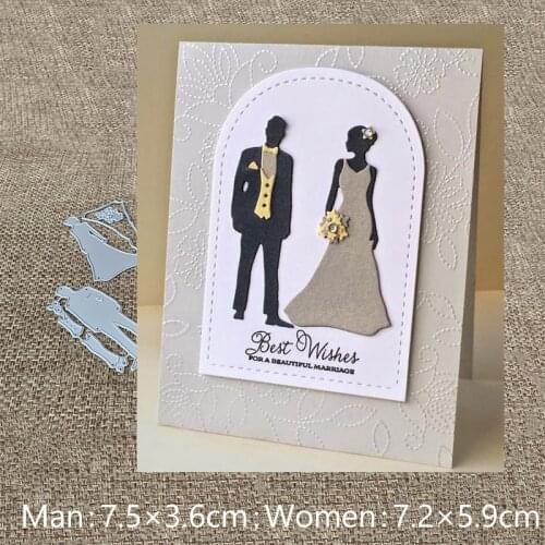 New Design Craft Metal Cutting Die die cuts flower couple lover decoration scrapbook Album Paper Card Craft Embossing die cuts