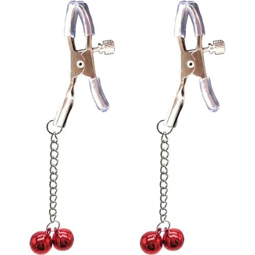 New Female Torture Play Clamp Metal Nipple Clips Breast Sex Toy Bondage Restraint Fetish